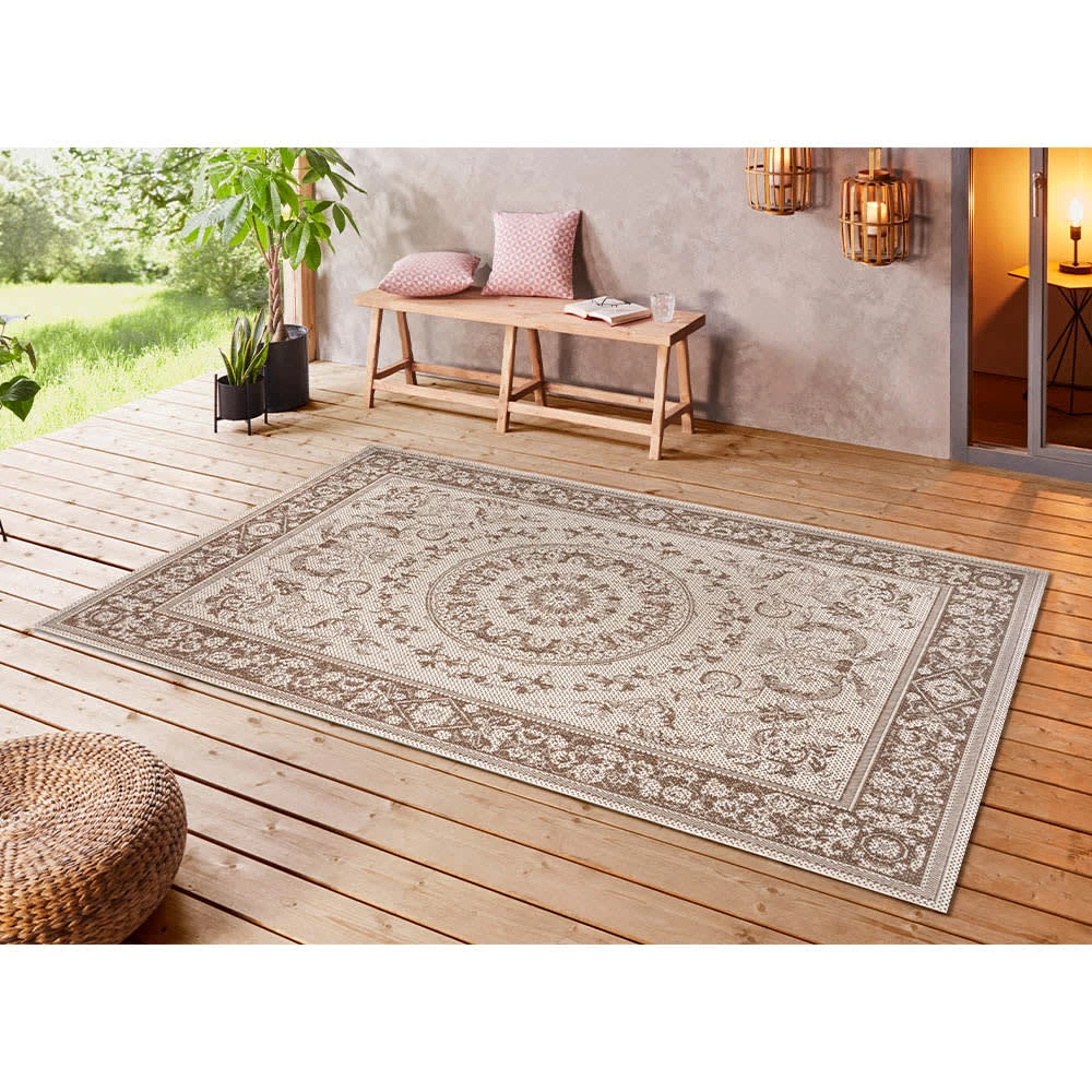 In- Und Outdoor Teppich Bengal Creme/beige 4 In- Und Outdoor Teppich Bengal Creme/beige – Bild 2