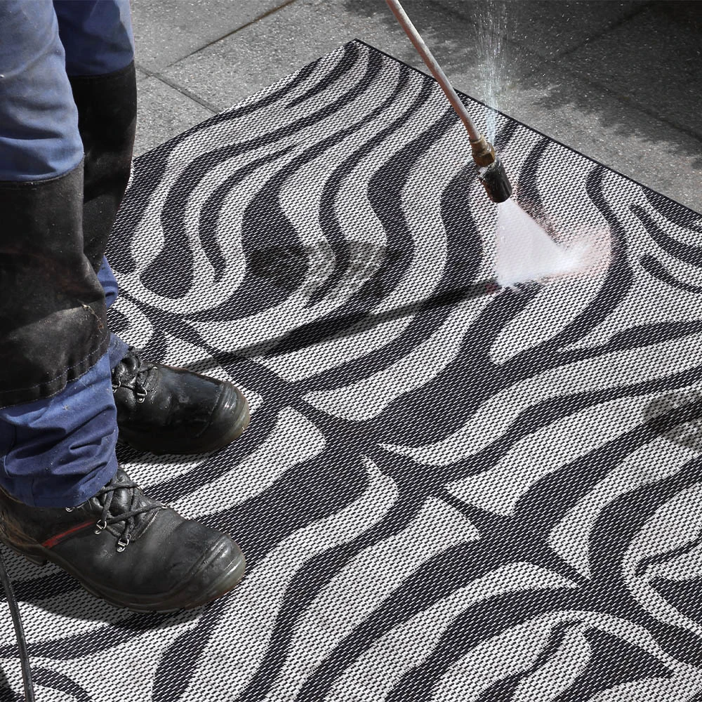 In- Und Outdoor Teppich Zebra Grau/hellgrau 7 In- Und Outdoor Teppich Zebra Grau/hellgrau – Bild 5