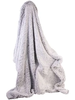 Plaid In Grau - (L)150 X (B)120 Cm -Allgemeiner Haushaltswarenladen the home deco factory plaid in grau l 150 x b 120 cm 3