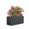 Metall Pflanzkasten Blumentopf 39x18 Balora S In Schwarz -Allgemeiner Haushaltswarenladen vcm metall pflanzkasten blumentopf 39x18 balora s in schwarz