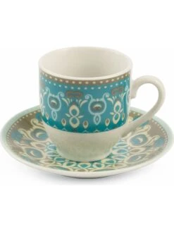 6er-Set: Kaffetassen "Cala Jondal" In Türkis - 90 Ml -Allgemeiner Haushaltswarenladen villa d este 6er set kaffetassen cala jondal in turkis 90 ml 6