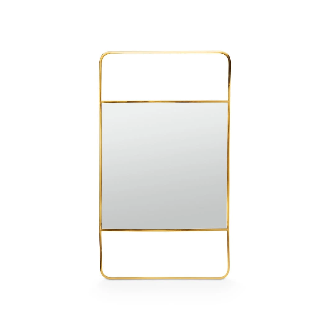 VTwonen Spiegel "Mirror In Frame" In Goud - (L) 60 X (B) 105cm 3 VTwonen Spiegel "Mirror In Frame" In Goud - (L) 60 X (B) 105cm