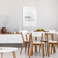 Leinwandbild - Definition Coffee Attitude In Weiß 13 Leinwandbild - Definition Coffee Attitude In Weiß -Allgemeiner Haushaltswarenladen wallart leinwandbild definition coffee attitude in weiss 3
