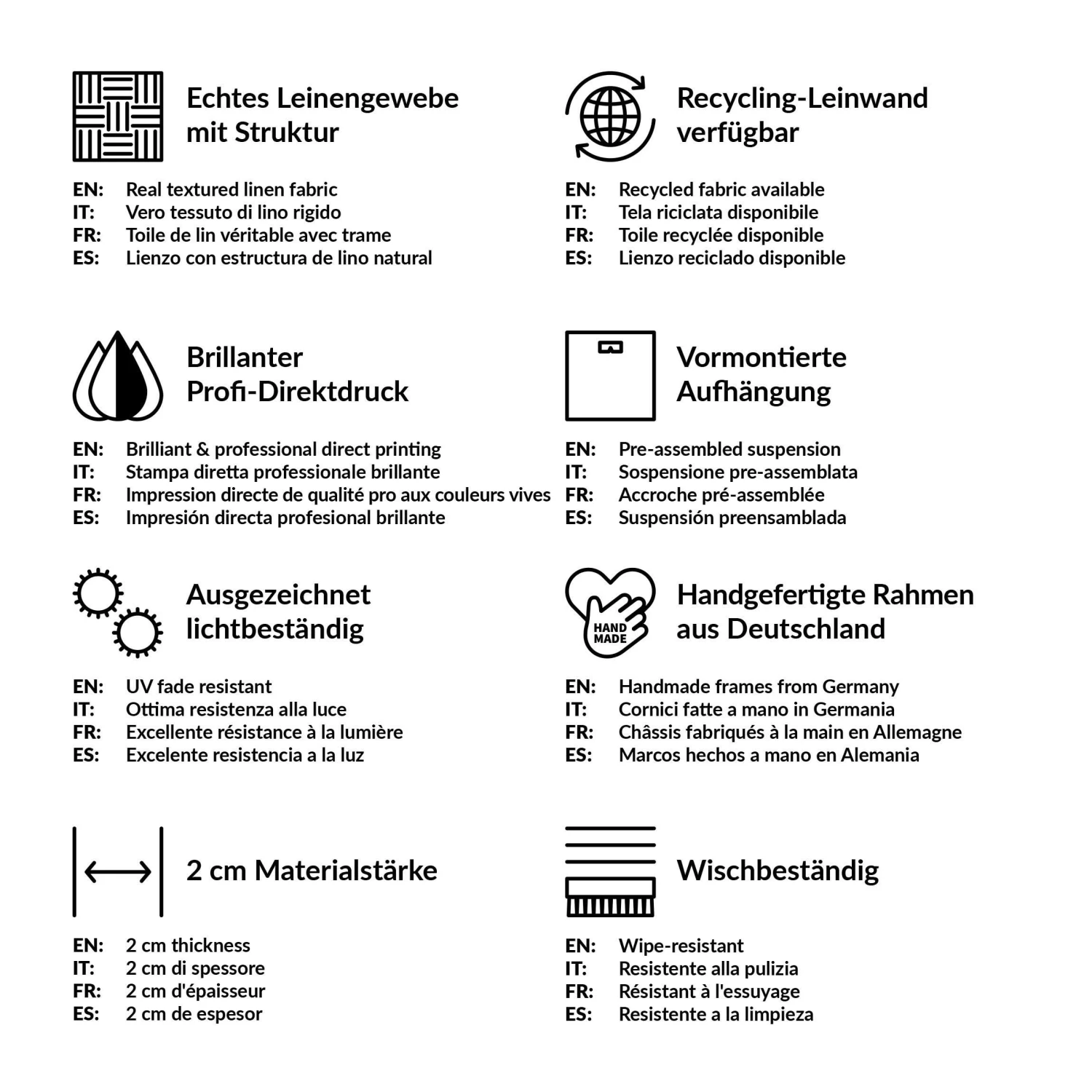 Leinwandbild - Definition Coffee Attitude In Weiß 10 Leinwandbild - Definition Coffee Attitude In Weiß – Bild 8