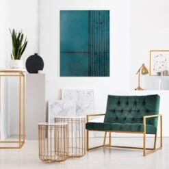 Leinwandbild - Die Treppe In Türkis 12 Leinwandbild - Die Treppe In Türkis -Allgemeiner Haushaltswarenladen wallart leinwandbild die treppe in turkis 2