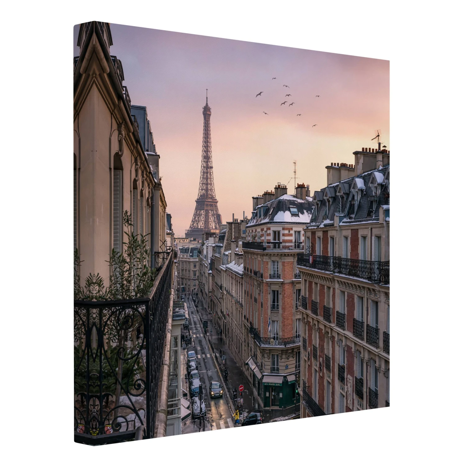 Leinwandbild - Eiffelturm Bei Sonnenuntergang In Bunt 7 Leinwandbild - Eiffelturm Bei Sonnenuntergang In Bunt – Bild 5