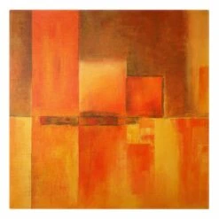 Leinwandbild Gold - Amarna In Orange