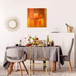 Leinwandbild Gold - Amarna In Orange 15 Leinwandbild Gold - Amarna In Orange -Allgemeiner Haushaltswarenladen wallart leinwandbild gold amarna in orange 4