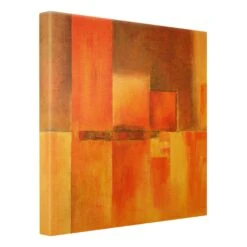Leinwandbild Gold - Amarna In Orange 16 Leinwandbild Gold - Amarna In Orange -Allgemeiner Haushaltswarenladen wallart leinwandbild gold amarna in orange 5