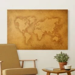 Leinwandbild Gold - Antike Weltkarte In Creme-Beige 12 Leinwandbild Gold - Antike Weltkarte In Creme-Beige -Allgemeiner Haushaltswarenladen wallart leinwandbild gold antike weltkarte in creme beige 1