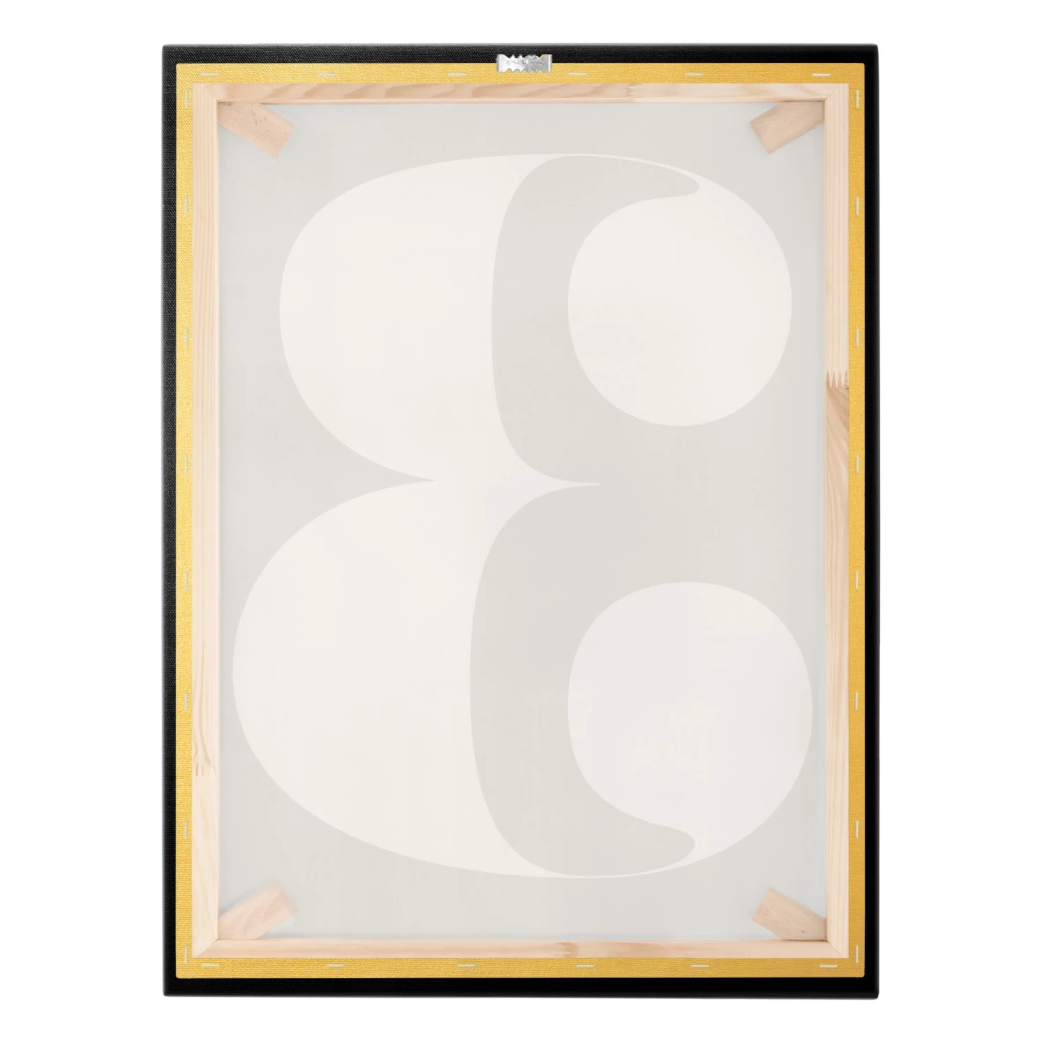 Leinwandbild Gold - Antiqua Zahl 3 In Schwarz 10 Leinwandbild Gold - Antiqua Zahl 3 In Schwarz – Bild 8