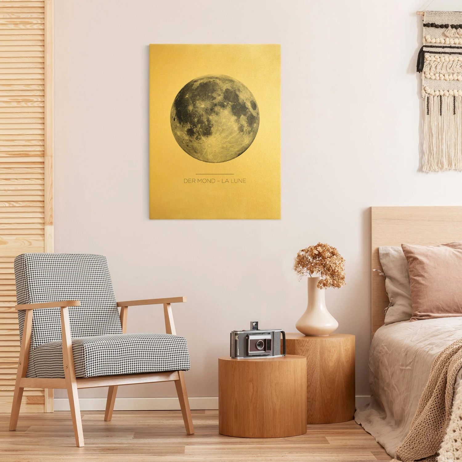 Leinwandbild Gold - Der Mond - La Lune In Grau 6 Leinwandbild Gold - Der Mond - La Lune In Grau – Bild 4