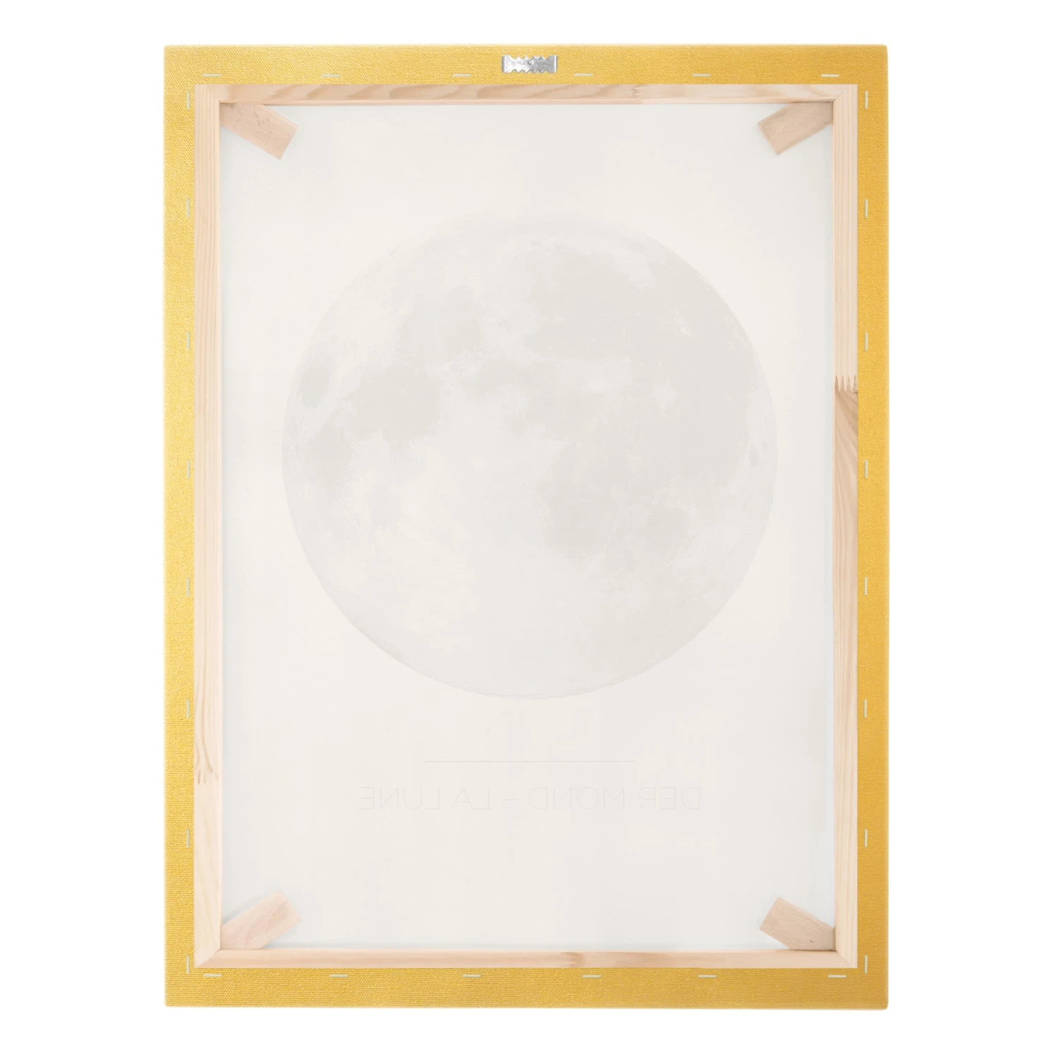 Leinwandbild Gold - Der Mond - La Lune In Grau 10 Leinwandbild Gold - Der Mond - La Lune In Grau – Bild 8