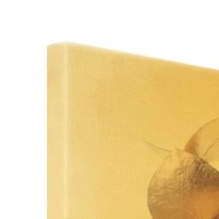 Leinwandbild Gold - Goldener Eukalyptuszweig In Gold -Allgemeiner Haushaltswarenladen wallart leinwandbild gold goldener eukalyptuszweig in gold 6