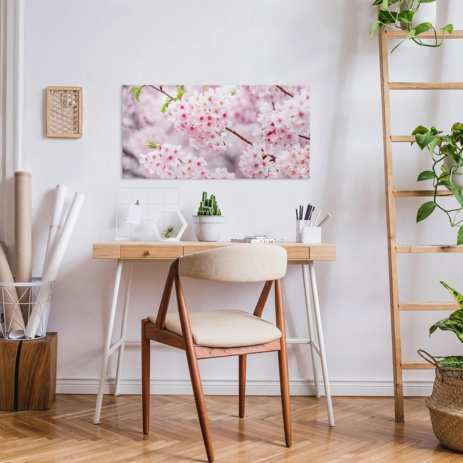 Leinwandbild - Japanische Kirschblüten In Rosa 6 Leinwandbild - Japanische Kirschblüten In Rosa – Bild 4