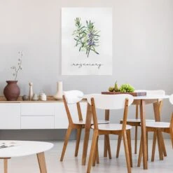 Leinwandbild - Kräuter Illustration Rosmarin In Grün 13 Leinwandbild - Kräuter Illustration Rosmarin In Grün -Allgemeiner Haushaltswarenladen wallart leinwandbild krauter illustration rosmarin in grun 3