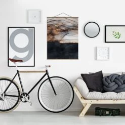 Stoffbild - Elisabeth Fredriksson - Goldener Marmor Gemalt In Schwarz 12 Stoffbild - Elisabeth Fredriksson - Goldener Marmor Gemalt In Schwarz -Allgemeiner Haushaltswarenladen wallart stoffbild elisabeth fredriksson goldener marmor gemalt in schwarz 3