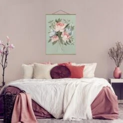 Stoffbild Mit Posterleisten - Bouquet In Pastell I In Rosa 11 Stoffbild Mit Posterleisten - Bouquet In Pastell I In Rosa -Allgemeiner Haushaltswarenladen wallart stoffbild mit posterleisten bouquet in pastell i in rosa 2