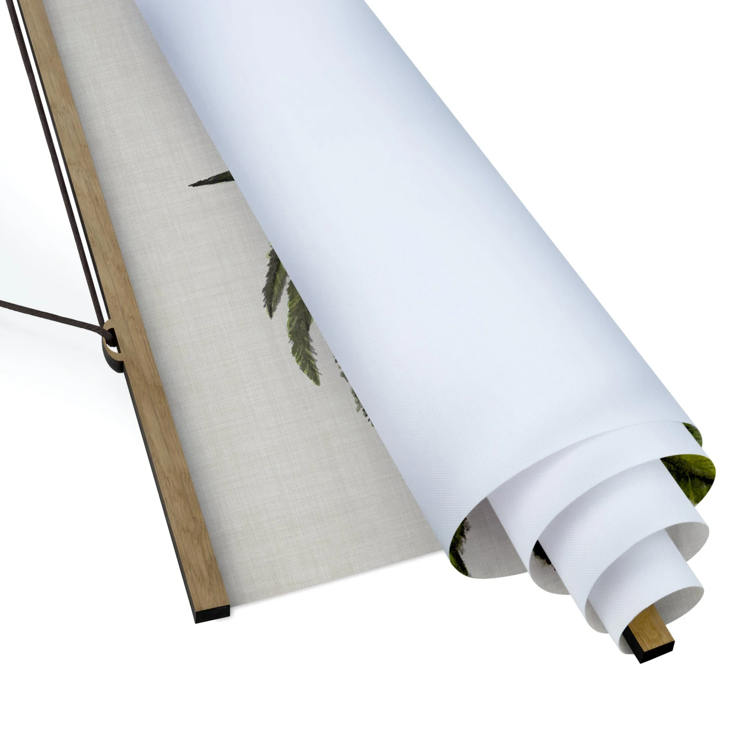 Stoffbild Mit Posterleisten - Britische Palmen IV In Grün 8 Stoffbild Mit Posterleisten - Britische Palmen IV In Grün – Bild 6