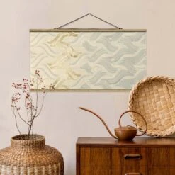 Stoffbild Mit Posterleisten - Chenille I In Creme-Beige -Allgemeiner Haushaltswarenladen wallart stoffbild mit posterleisten chenille i in creme beige 1