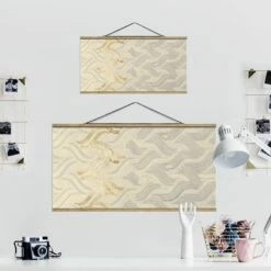 Stoffbild Mit Posterleisten - Chenille I In Creme-Beige -Allgemeiner Haushaltswarenladen wallart stoffbild mit posterleisten chenille i in creme beige 6