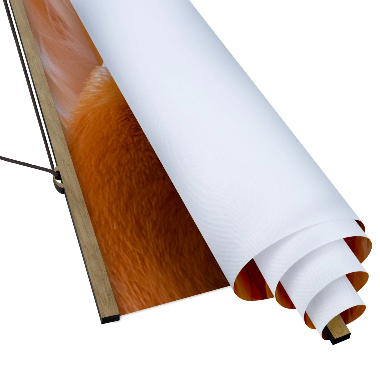 Stoffbild Mit Posterleisten - Flamingofedern In Rosa 8 Stoffbild Mit Posterleisten - Flamingofedern In Rosa – Bild 6