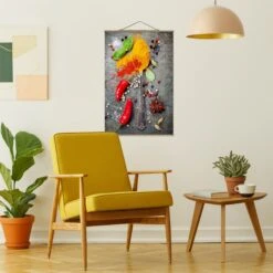 Stoffbild Mit Posterleisten - Löffel Mit Gewürzen In Orange 12 Stoffbild Mit Posterleisten - Löffel Mit Gewürzen In Orange -Allgemeiner Haushaltswarenladen wallart stoffbild mit posterleisten loffel mit gewurzen in orange 3