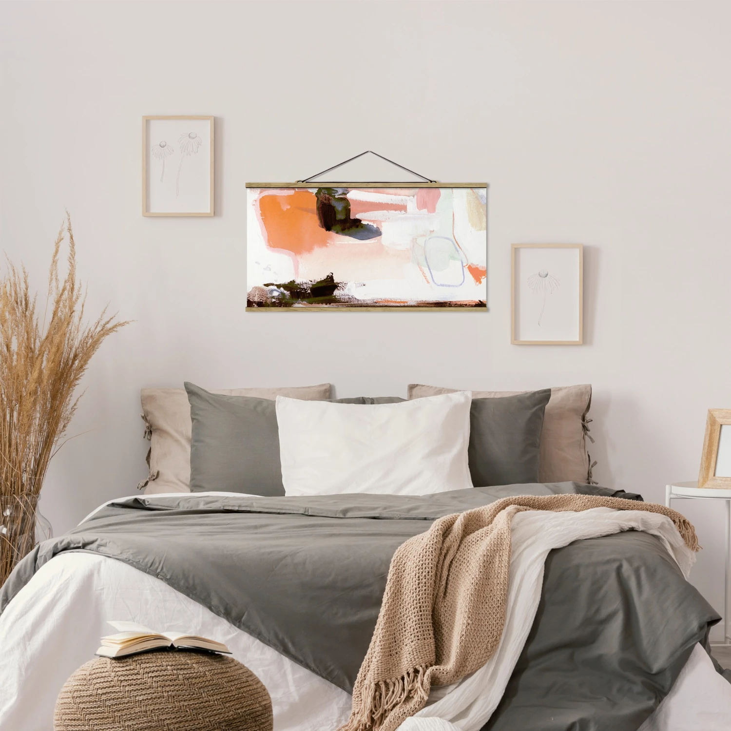 Stoffbild Mit Posterleisten - Ravel II In Orange 5 Stoffbild Mit Posterleisten - Ravel II In Orange – Bild 3