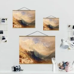 Stoffbild Mit Posterleisten - William Turner - Aostatal In Creme-Beige 15 Stoffbild Mit Posterleisten - William Turner - Aostatal In Creme-Beige -Allgemeiner Haushaltswarenladen wallart stoffbild mit posterleisten william turner aostatal in creme beige 6