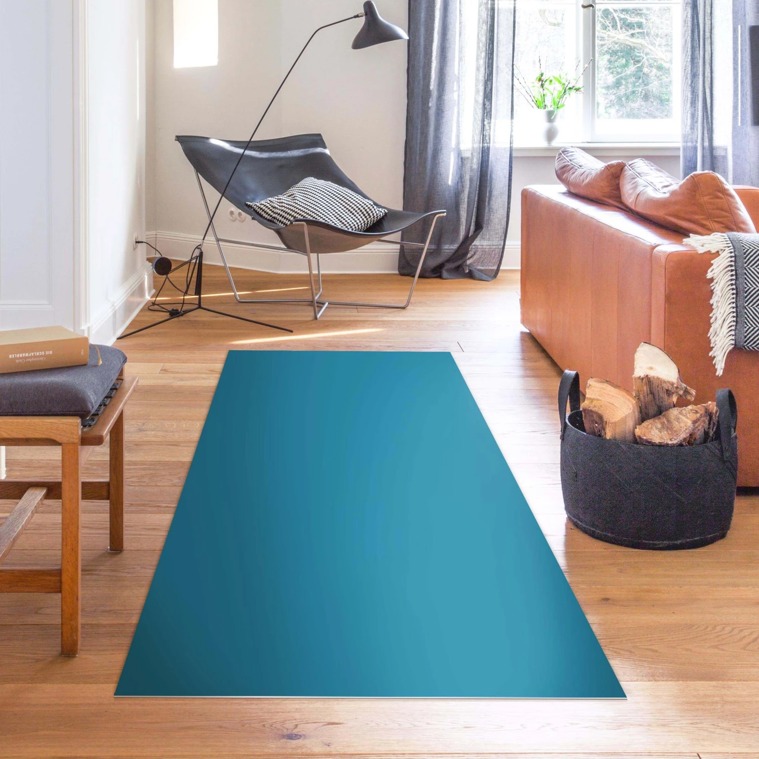 Vinyl-Teppich - Petrol In Petrol 6 Vinyl-Teppich - Petrol In Petrol – Bild 4