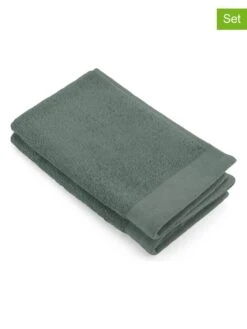 4er-Set: Gästehandtücher "Soft Cotton" In Grün