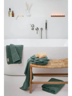 4er-Set: Gästehandtücher "Soft Cotton" In Grün -Allgemeiner Haushaltswarenladen walra 4er set gastehandtucher soft cotton in grun 3