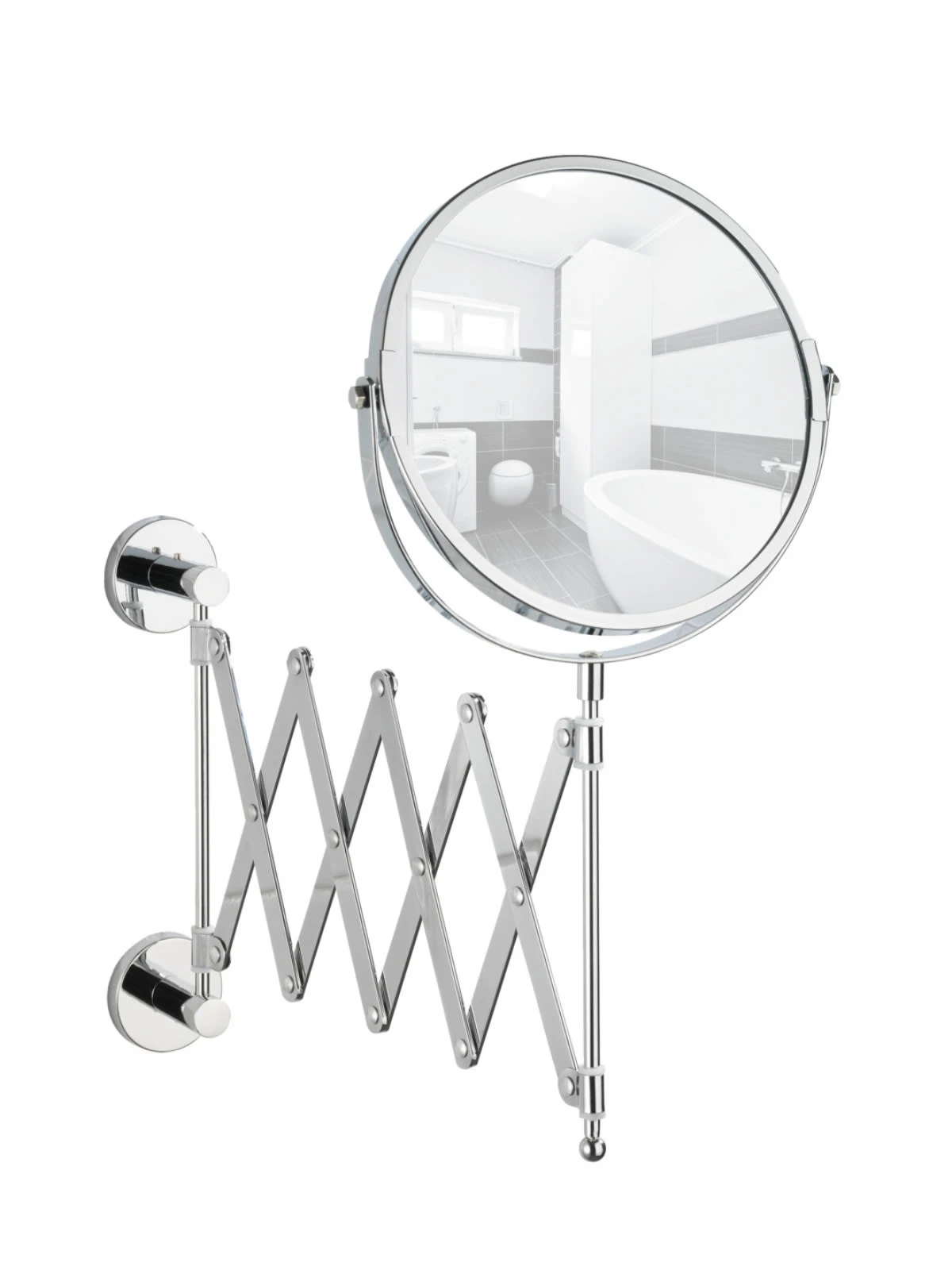 Wenko Power-Loc® Teleskop Kosmetikspiegel Elegance In Chrom 6 Wenko Power-Loc® Teleskop Kosmetikspiegel Elegance In Chrom – Bild 4