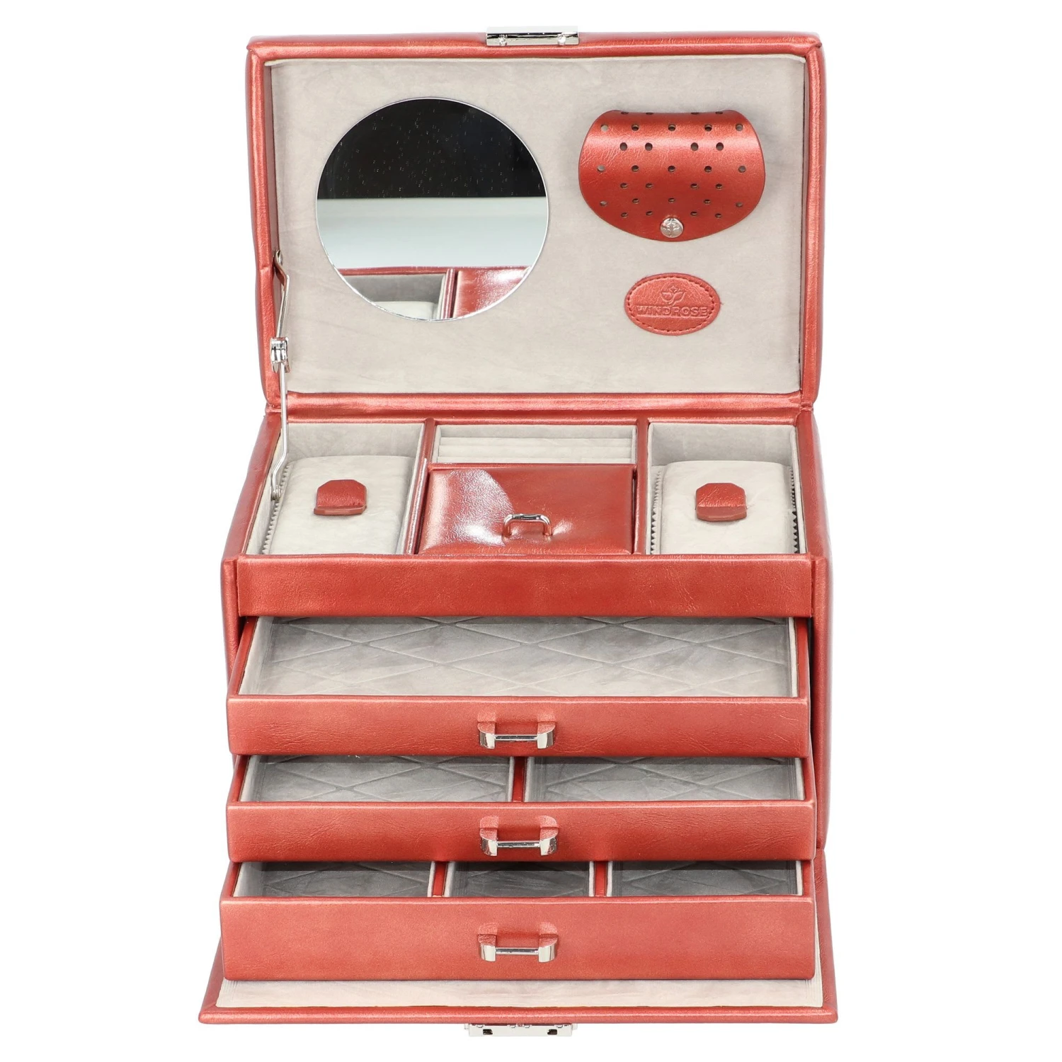 Shine Schmuckkoffer 25 Cm In Kupfer 7 Shine Schmuckkoffer 25 Cm In Kupfer – Bild 5