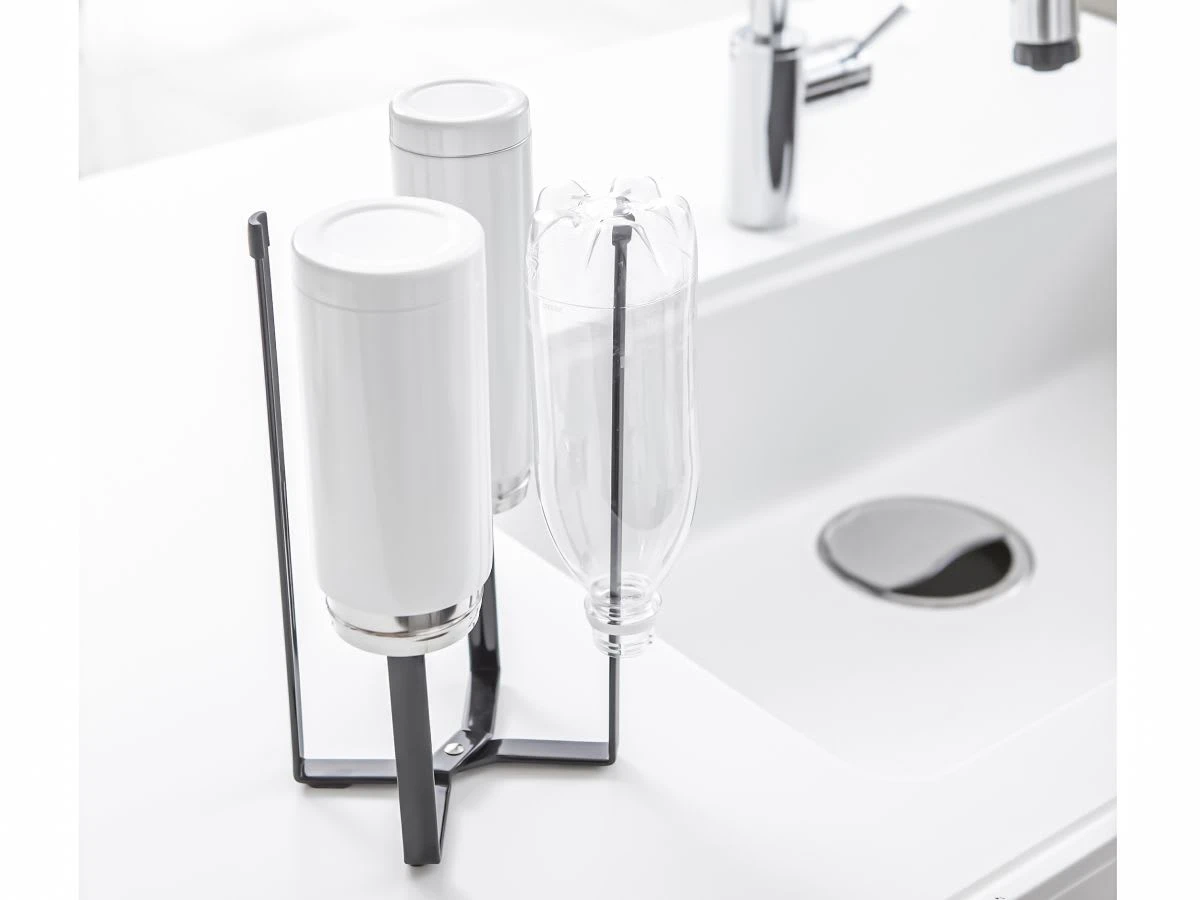 Yamazaki Flaschen Trockenständer Tower In Schwarz 9 Yamazaki Flaschen Trockenständer Tower In Schwarz – Bild 7