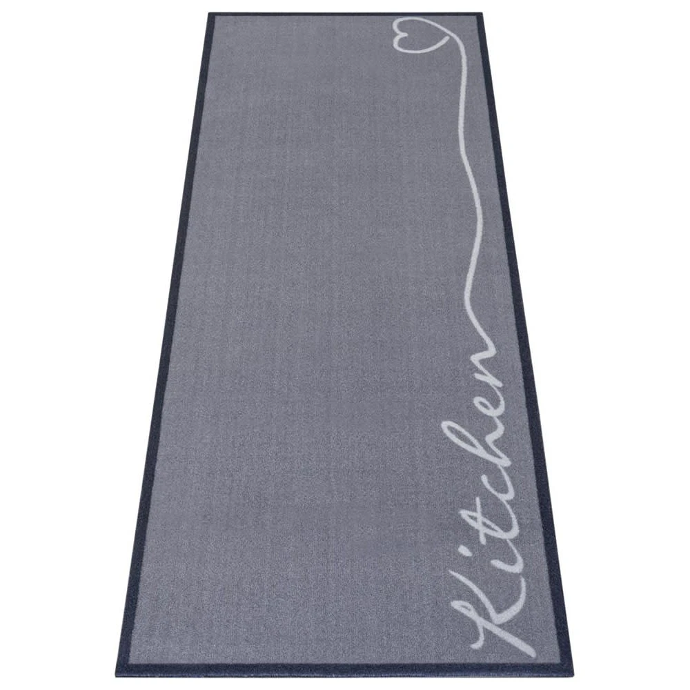Waschbarer Küchenläufer Kitchen Grau 4 Waschbarer Küchenläufer Kitchen Grau – Bild 2