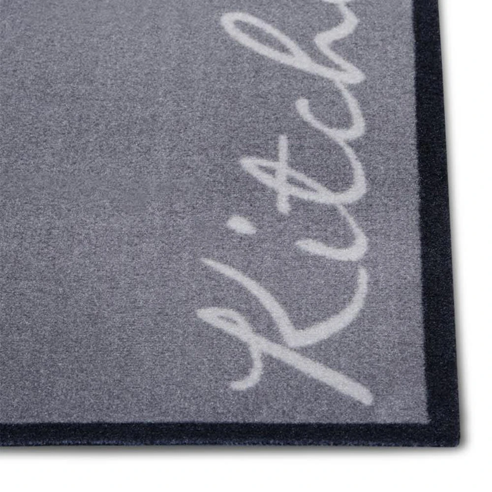 Waschbarer Küchenläufer Kitchen Grau 5 Waschbarer Küchenläufer Kitchen Grau – Bild 3